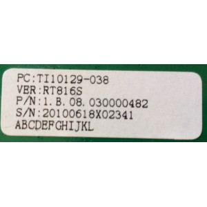 MAIN / ELEMENT TI10129-038 / RT816_V5_20100326 / 20-ASUS816-15-0X / MODELO ELDFT321	