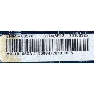 MAIN / SAMSUNG BN94-03370F / BN41-01438B / MODELO UN46C6500VFXZA SQ01	