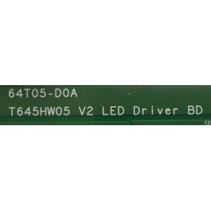 LED DRIVER / VIZIO 55.64T05.D05 / 5564T05D05 / 64T05-D0A / T645HW05 V2 / MODELO M3D650SV LATAMEAN	