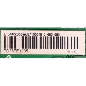 MAIN / HISENSE 166678 / RSAG7.820.5454/ROH / LTDN40K366NWUS	