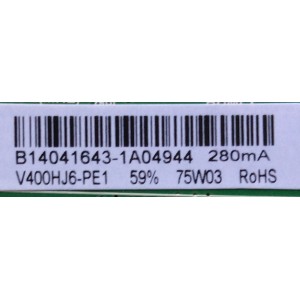 FUENTE / MAIN / (COMBO) / ELEMENT B14041643 / TP.MS3393.PB851 / F50TPMS3393PB851007 / B14041644 / N14040888 / B14041641 / MODELO ELEFW408	