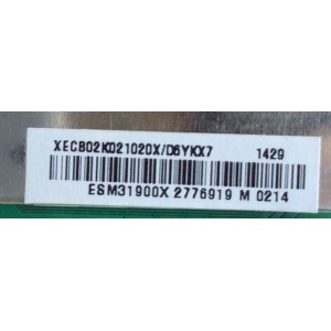 MAIN / VIZIO 756XECB02K021 / XECB02K021 / 715G6381-M01-000-004I / MODELO E390-A1 LTY6NQCQ	