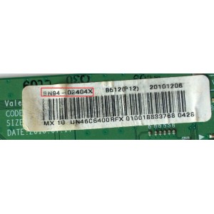 MAIN / SAMSUNG BN94-03404X / BN41-01438C / BN97-04150Z / MODELO UN46C6400RFXZA H304	