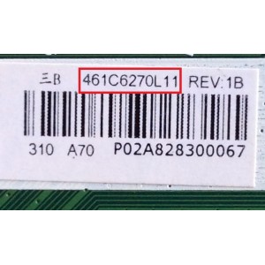 MAIN / PANASONIC 461C6270L11 / 431C6270L11 / SPD32T VTV-L32616 REV:1 / MODELO TC-L39B6	