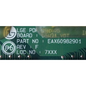 BUFFER / LG EBR61831602 / EAX60982901 / MODELO 50PQ6000-ZA	