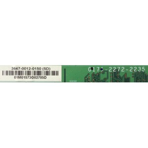 MAIN / VIZIO 3647-0012-0150 / 0171-2272-2235 / MODELO GV47LFHDTV10A	