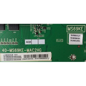 MAIN / TCL V8-MS59K04-LF1V008 / 08-MS59K06-MA200AA / 08-CM50DUN-OC400AA / 08-MS59K04-MA300AA / 40-MS69KE-MAC2HG / MS69KE / GLE120072C / MODELO L50E5800US	