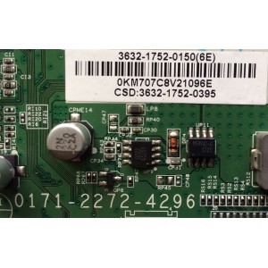 MAIN / VIZIO 3632-1752-0150 / 0171-2272-4296 / PANEL LC320EUA(AE)(M1) / MODELO M320SL LAQKLYAN
