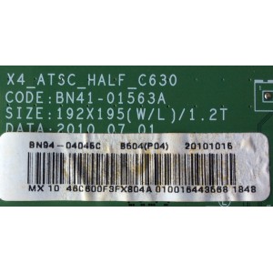 MAIN / SAMSUNG BN94-04045C / BN41-01563A / BN97-04880D / MODELO LN46C600F3FXZA SQ01	