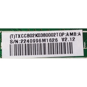 MAIN / VIZIO 756TXCCB02K038 / TXCCB02K038 / 715G5560-M01-000-004X / CBPFTXCCB02K0380002 / CBPFTXCCB02K0380001 / MODELO E390-A1 LTMXNQAN	