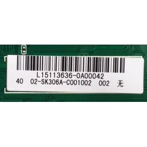 MAIN / FUENTE / (COMBO) TCL L15113636 / 02-SK306A-C001002 / TP.S506.PB801	