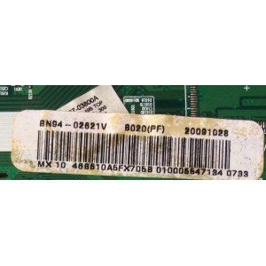 MAIN / SAMSUNG BN94-02621V / BN41-01149B / BN97-03800A / MODELO LN46B610A5FXZA  / PANEL LTF460HF06	