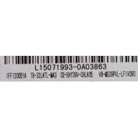 MAIN / FUENTE / (COMBO) / TCL L15071993 / IFF120051A / T8-32LATL-MA3 / V8-MS39PVL-LF1V090 / TP.MS3393T.PB710 / MS39PV	