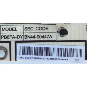 FUENTE DE PODER / SAMSUNG BN44-00447A / PB6FA-DY / BN4400447A / PANEL'S S63FH-YB06 /S58FH-YB06 MODELOS PN59D550C1FXZA / PN59D6500DFXZA I201 / PN59D6900DFXZA / PN59D7000FFXZA / PN59D8000FFXZA / PN64D7000FFXZA / PN64D8000FFXZA I101