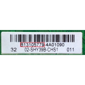 MAIN / FUENTE (COMBO) / SANYO B13105779 / 02-SHY39B-CHS1 / TP.MS3393.P77 / 3MS3393X / PANEL LVW320AUDX E2 V1 / MODELODP32D53 P32D53-01