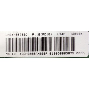 MAIN / SAMSUNG BN94-05758C / BN41-01778A / BN97-06546A / MODELO UN46EH6000FXZA TS02	