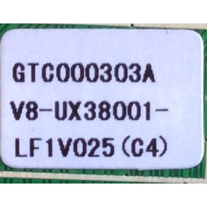 MAIN / TCL V8-UX38001-LF1V025(C4) / GTC000303A / 40-UX38NA-MAG2HG / MODELO 50FS3850	