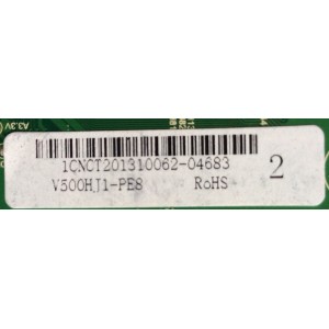 MAIN / SCEPTRE X505BV-FMDR / X505BV-FMDR8HJ1PE8 MAIN / 1CNCT201310062 / V500HJ1-PE8 / MODELO X505BV-FMDR X505BV-FMDR8HJ1PE8	