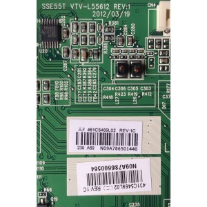 MAIN / SANYO 431C5469L02 / 461C5469L02 / VTV-L55612 / SSE55T / MODELO DP55441 P55441-03	