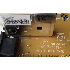 TARJETA TUNER A/V / SANYO 1LG4B10Y083BA Z5WJ / 1LG4B10Y083BA / Z5WJ / MODELO DP42841 P42841-01	