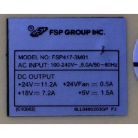 FUENTE DE PODER / PANAR 04-403-11010062-0G / 3BS0162611GP / FSP417-3M01-C1 / MODELO PY5500	