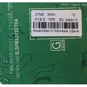 MAIN DIGITAL / SANYO Z7ME / 1LG4B10Y127A0 Z7ME / 1LG4B10Y1270A Z7ME / 1LG4B10Y1270A / 1LG4B10Y127A0 / PANEL T550HVN04.0 / MODELO DP55D33 P55D33-02
