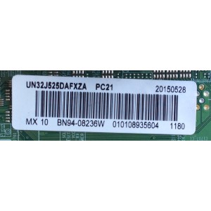 MAIN FUENTE (COMBO) PARA TV SAMSUNG / NUMERO DE PARTE BN94-08236W / BN41-02360A / BN97-09523B / BN9408236W / PANEL CY-JJ032BGLV2H / MODELOS UN32J525 / UN32J525DAFXZA TS01 / UN32J525DAFXZA LS02