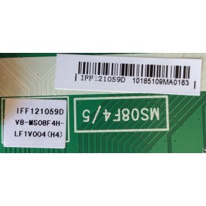 MAIN / TCL V8-MS08F4H-LF1V004(H4) / IFF121059D / MS08F4/5 / 40-MS08F6-MAA2HG	