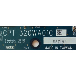 T-CON / AKAI 320WA01C8H / CPT320WA01C8H / MODELO LCT3201TD / PANEL CLAA320WA01	