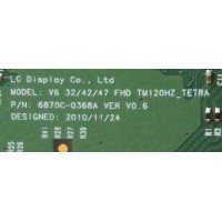 T- CON / LG 6871L-2555C / 6870C-0368A / 2555C / MODELO 42LV3500-UA / PANEL LC420EUN(SD)(V3)	