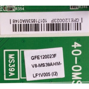 MAIN / TCL V8--MS39AHM-LF1V005(I2) / GFE120023F / 40-OMS39A-MAA2LG / MS39A	