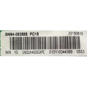 MAIN / SAMSUNG BN94-08358S / BN41-02320B / BN97-09347E / MODELO UN32JH4005GXPE