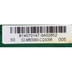 MAIN / TCL / SANYO B14070147 / 02-MB3393-CQS006 / 3MS3393X.3 / MODELO DP50E44S