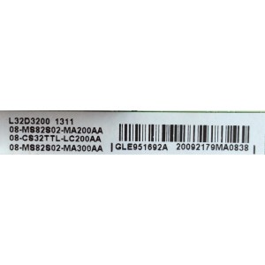 MAIN PARA TV TCL / NUMERO DE PARTE V8-OMS8202-LF1V021 / GLE951692A / V8-0MS8202-LF1V021 / MS82S / 08-MS82S02-MA200AA / 08-CS32TTL-LC200AA / 08-MS82S02-MA300AA / 4S82S0-M0-MAD2XG / MODELO L32D3200
