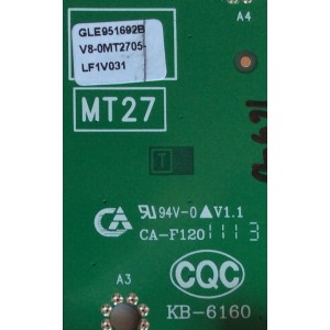 MAIN / TCL GLE951692B / V8-OMT2705-LF1V031 / V8-0MT2705-LF1V031 / 40-MT2700-MAB2LG / 08-MT27S07-MA200AA / 08-CS32TML-LC223AA / 08-MT27S04-MA300AA / MODELO L32F3300	