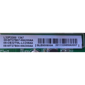 MAIN PARA TV TCL / NUMERO DE PARTE V8-OMT2705-LF1V050 / 40-MT2700-MAB2LG / MT27 / GLE950800A / V8-0MT2705-LF1V050 / 08-MT27S07-NA200AA / 08-CS32TML-LC256AA / 08-MT27S04-MA300AA / MODELO L32F3300
