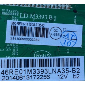 MAIN / RCA 46RE01M3393LNA35-B2 / LD.M3393.B / 20140613172256 / 3393B1 / 20140613172256 12V b2 / MODELO LED42C45RQ