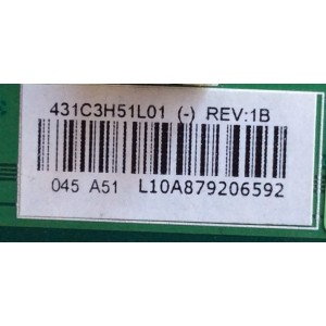 MAIN PARA TV TOSHIBA / NUMERO DE PARTE 431C3H51L01 / VTV-L55608 / 461C3H51L01 / TF55T / STF55T / 75021540 / PANEL T546HW01 V.1 / MODELOS 55G310U / 55HT1U