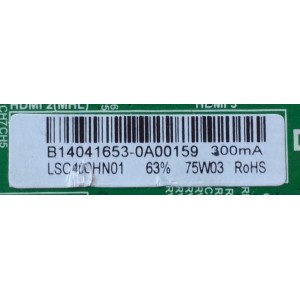 MAIN / FUENTE / (COMBO) / TCL B14041653 / LSC400HN01 / TP.MS3393.PB851 / MODELO ELEFW408 / PANEL LSC400HN01-G01	