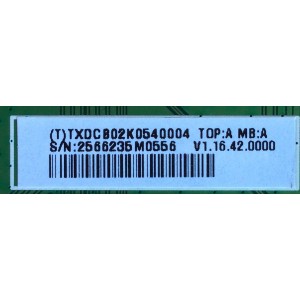 MAIN / VIZIO 756TXDCB02K054 / TXDCB02K0540004 / 715G6273-M01-000-004K / MODELO E390I-B1 LTY6PSAP / PANEL TPT390J1-HJ1L02 REV:SCAC	