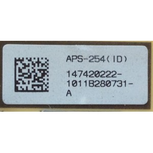 FUENTE DE PODER / SONY 1-474-202-22 / APS-254 / 147420222 / 1-881-411-22 / SUSTITUTAS 1-474-202-21 / 1-474-202-11 / 1-474-202-41 / 147420221 / 147420211 / PANEL LTY400HM01 / MODELOS KDL-37EX503 / KDL-40EX400 / KDL-40EX401 / KDL-40EX403 / KDL-40EX500