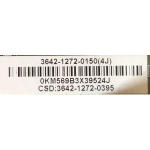 MAIN PARA TV VIZIO / NUMERO DE PARTE 3642-1272-0150 / 0171-2272-3834 / 3642-1272-0395 / 3642-1272-0150(4L) / PANEL LC420WUH(RD)(P1) / MODELO E3D420VX /  E3D420VX LAUKJXAM / E3D420VX LAQKJXEN / E3D420VX LAQKJXAM