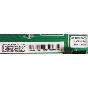 MAIN / TCL V8-MS59K01-LF1V006(H) / OMBTL17983 / 08-MS59K02-MA200AA / 4A-LD50E5-CMGSTA / 08-MS59K02-MA300AA / 40-MS59KV-MAA4HG / MODELO LE50UHDE5692G	