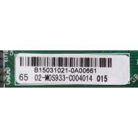 MAIN SANYO NUMERO DE PARTE  B15031021 / 02-M0S933-C004014 / COMPATIBLE 02-M0S933-C004000 / T.MS3393T.78 / 3MS3393X-3 / MODELO FW65D25T 