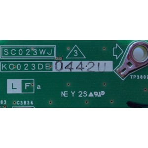 TARJETA DE AUDIO / AGUDO DUNTKC023DE04 / KC023DE / MODELO LC-37HV6U / PANEL LQ370T3FZ10	