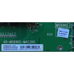 MAIN PARA TV TCL NUMERO DE PARTE 08-SS55CUN-OC400AA / 40-MS69KE-MAC2HG / V8-MS59K04-LF1V010(H) / 08-MS59K05-MA200AA / 08-MS59K03-MA300AAA / OMBTL21884 / MODELO L55E5800US