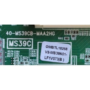 MAIN PARA TV TCL 08-CM39TML-LC242AA / V8-MS39N01-LF1V073(B) / 08-MS39C01-MA300AA / 08-MS39C01-MA200AA / OMBTL18258 / MS39C / 40-MS39CB-MAA2HG / MODELO L39E3000