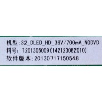 MAIN / FUENTE / SCEPTRE A13071815 / TP.RSC8.P71 / MODELO CN32HA634 / PANEL HV320WX2-201	