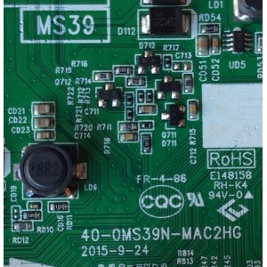 MAIN / TCL IFF123461D / T8-40LA02-MA11 / V8-0MS39HN-LF1V015 / 40-0MS39N-MAC2HG / MS39 / MODELO 40''	