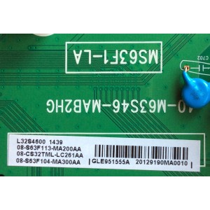 MAIN / TCL V8-6328L18-LF1V003 (G4) / GLE951555A / 08-S63F113-MA200AA / 08-CS32TML-LC261AA / 08-S63F104-MA300AA / 40-M63S46-MAB2HG / MS63F1-LA	